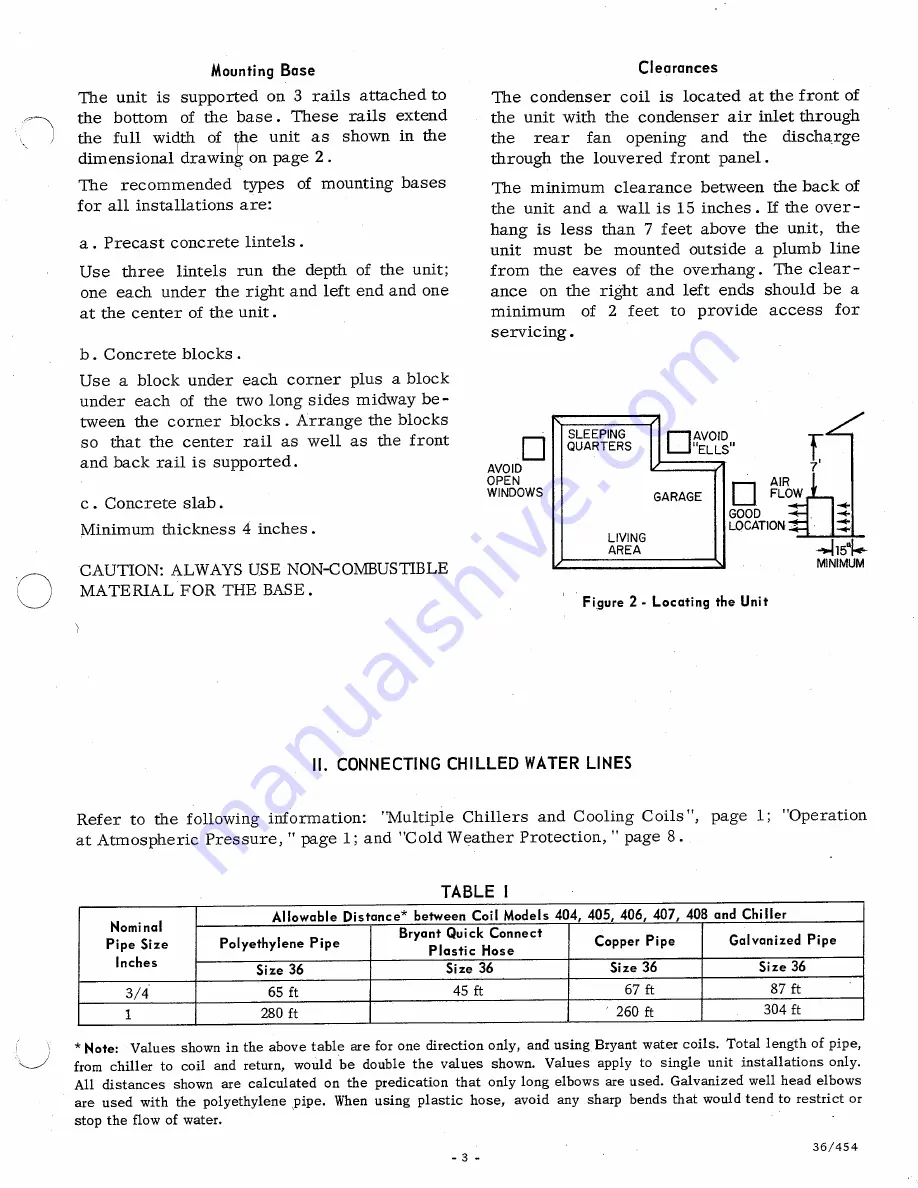 Bryant GAS-FIRED AIR CONDITIONER 454 Installation Instructions Manual Download Page 3