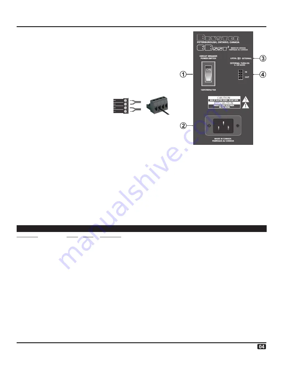 Bryston 6BSST2 Owner'S Manual Download Page 7