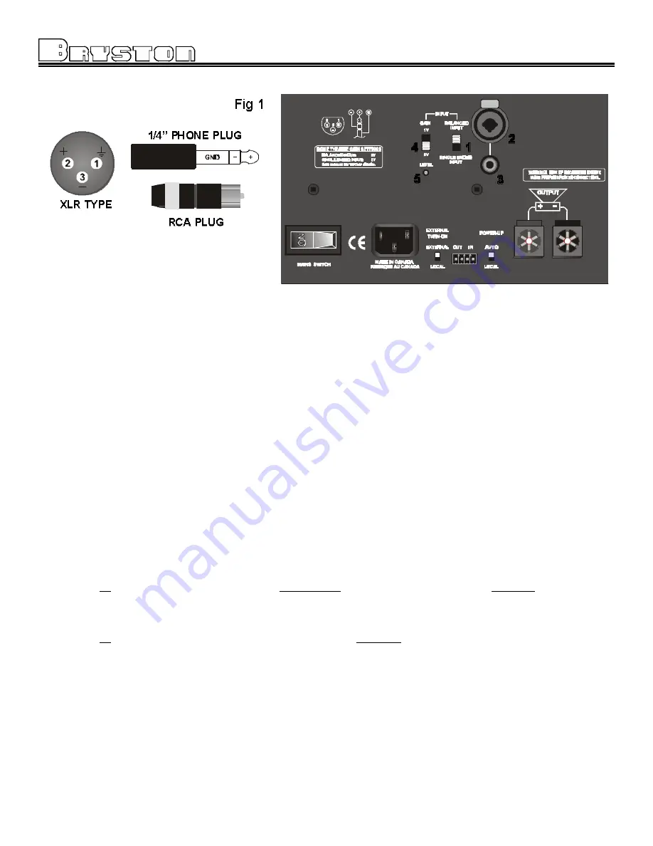 Bryston 7B SST C Owner'S Manual Download Page 4