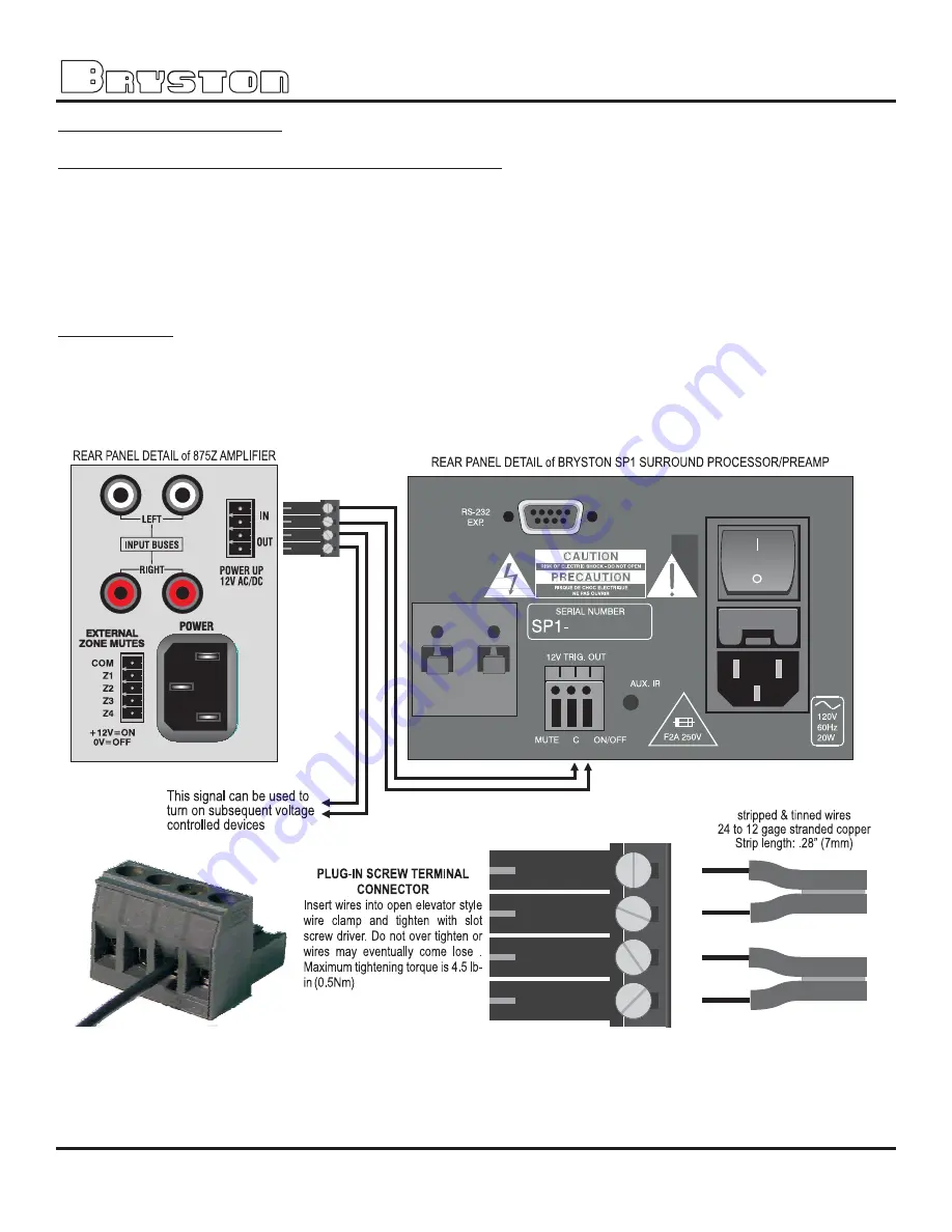 Bryston 875 Z Owner'S Manual Download Page 10