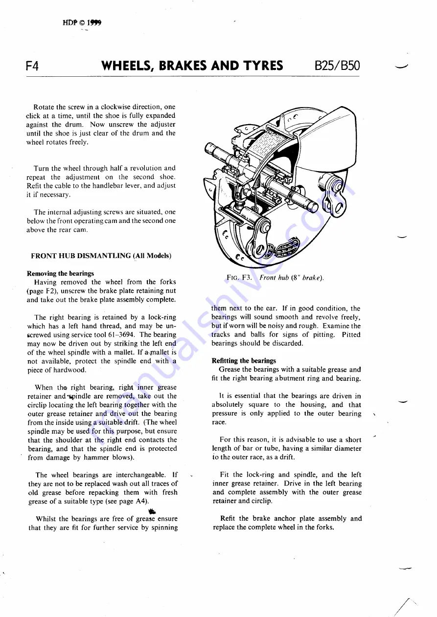 BSA B25SS Gold Star 1971 Workshop Manual Download Page 112