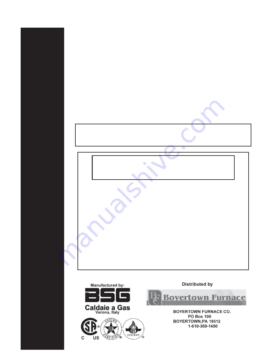 bsg Savio plus combi User Manual And Instructions Download Page 1