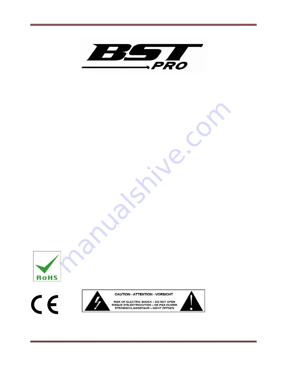 BST Pro T-2221 Instruction Manual Download Page 1