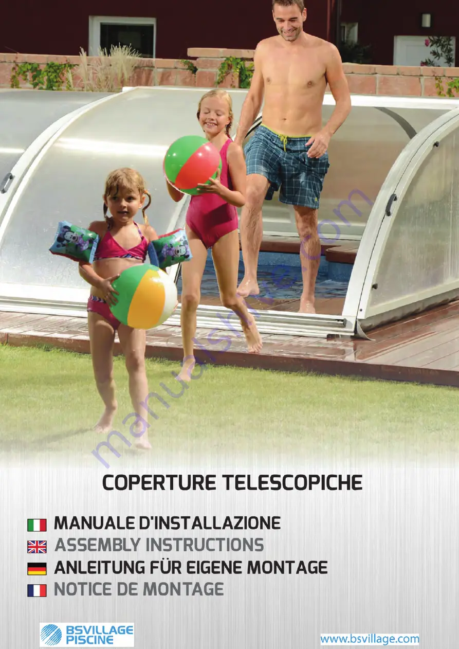 BSVILLAGE Coperture Telescopiche Assembly Instructions Manual Download Page 1