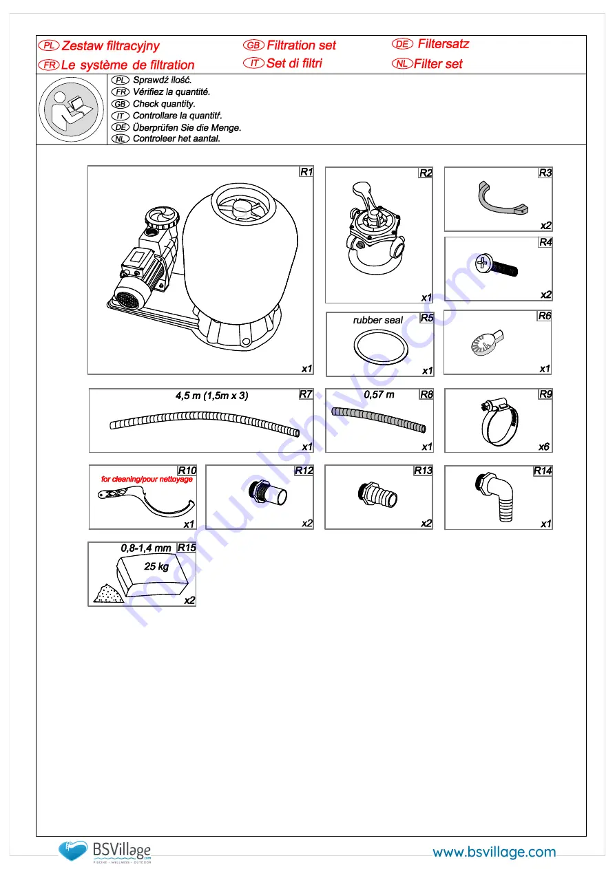 BSVILLAGE NaturalWood 560 Assembly Manual Download Page 10