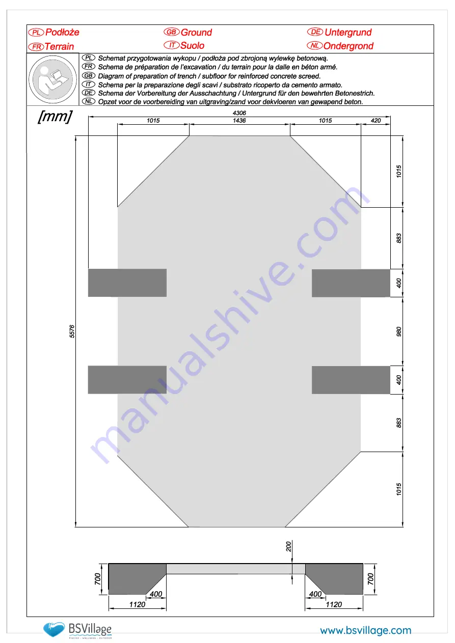 BSVILLAGE NaturalWood 560 Assembly Manual Download Page 14