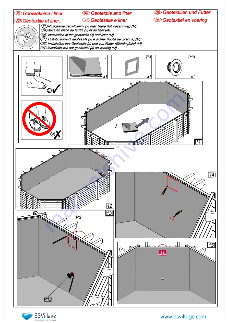 BSVILLAGE NaturalWood 560 Assembly Manual Download Page 35