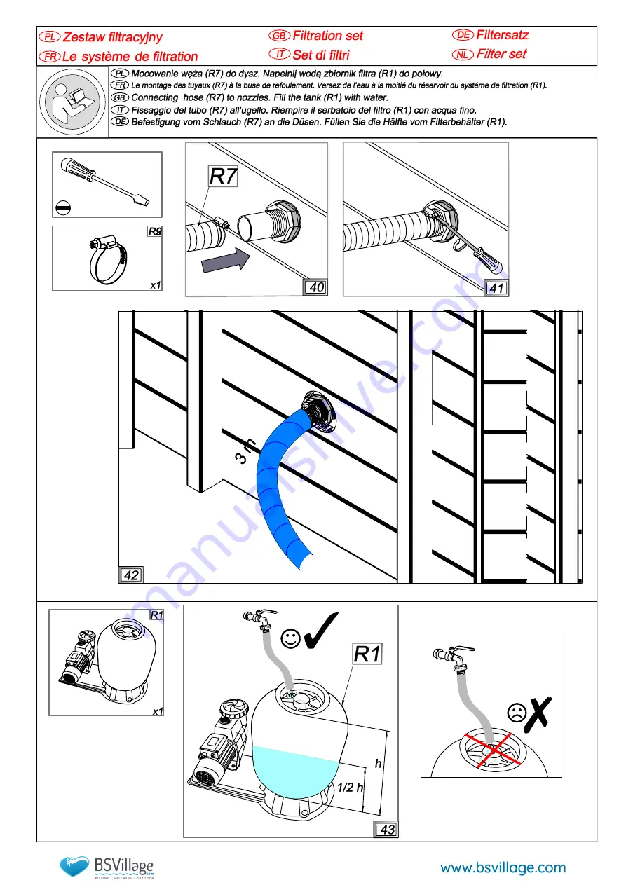 BSVILLAGE NaturalWood 560 Assembly Manual Download Page 41