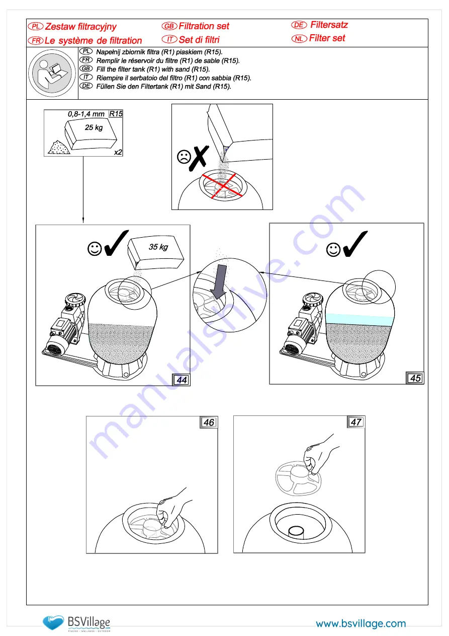 BSVILLAGE NaturalWood 560 Assembly Manual Download Page 42