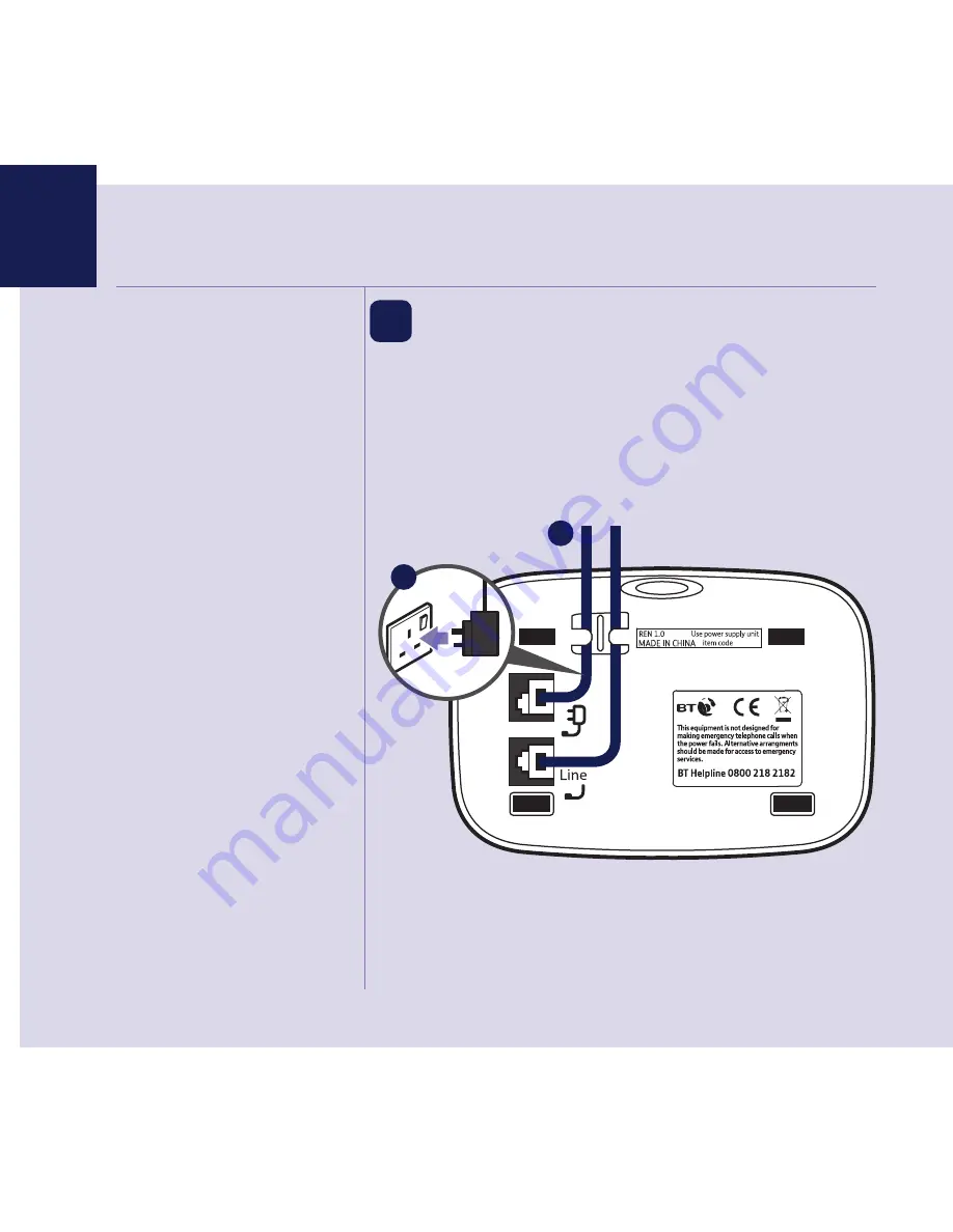 BT BT1100 Quick Setup And User Manual Download Page 4