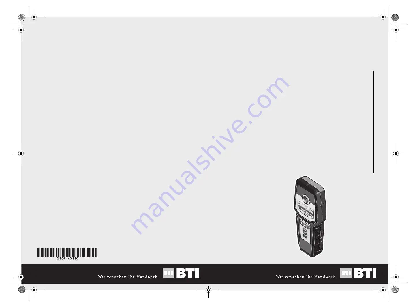 BTI 9 049 759 Original Instructions Manual Download Page 1