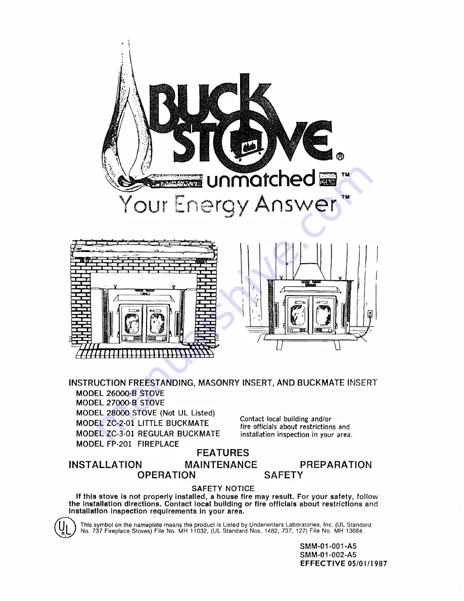 BuckMaster 26000-B Instruction Manual Download Page 1