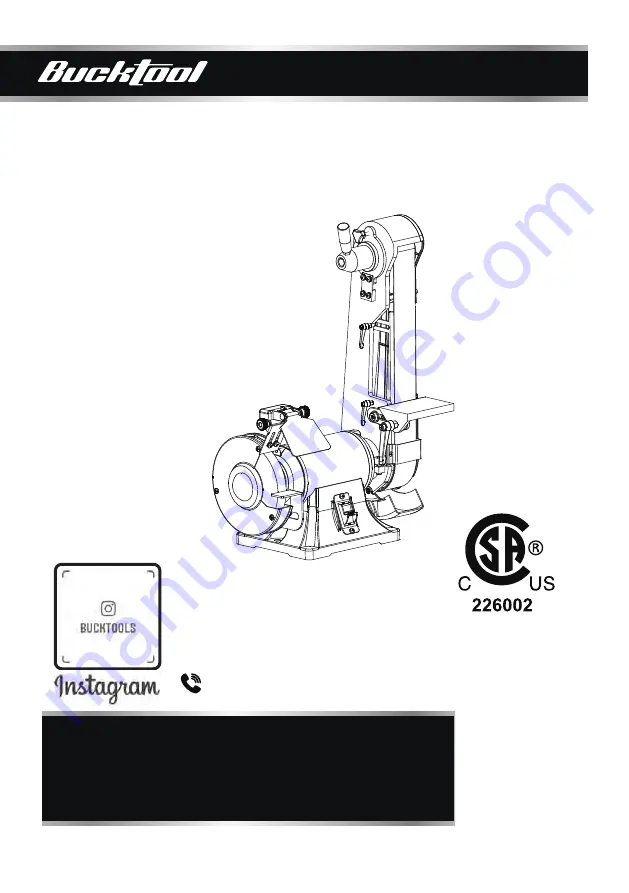 Bucktool BG2600 Instruction Manual Download Page 1