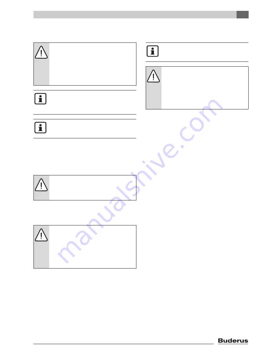 Buderus G201 Operating Instructions Manual Download Page 17