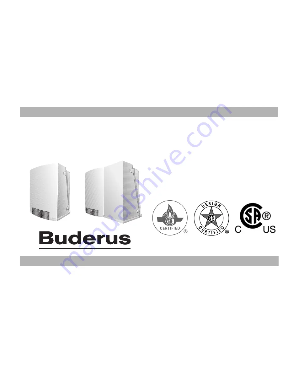 Buderus GB142 User Manual Download Page 1