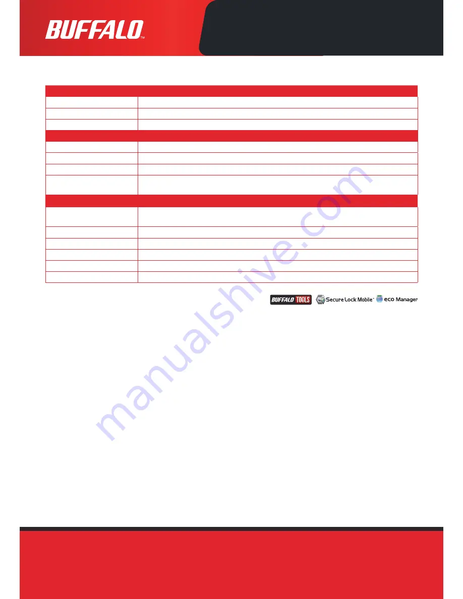 Buffalo DriveStation Axis USB 3.0 3TB Specifications Download Page 2