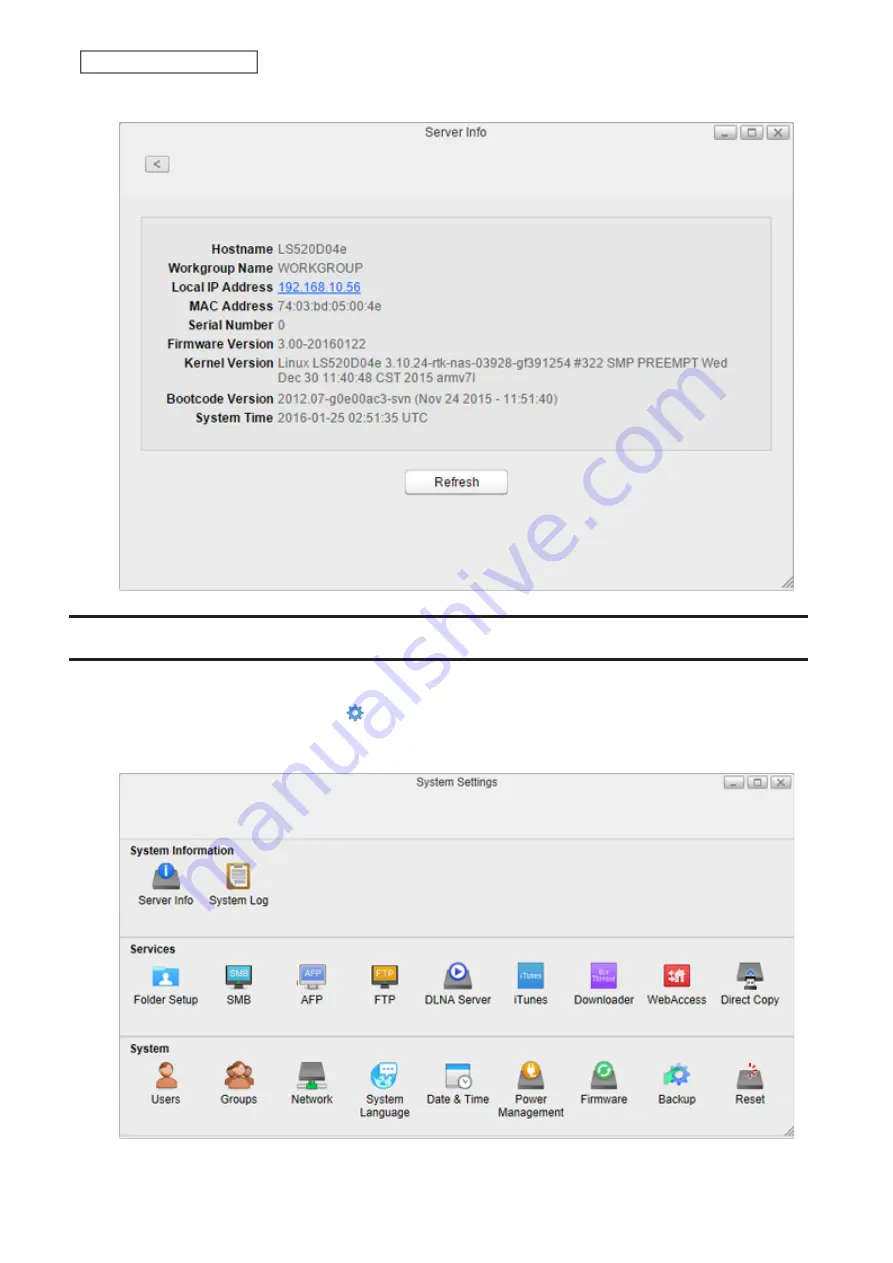 Buffalo LinkStation 500 User Manual Download Page 56