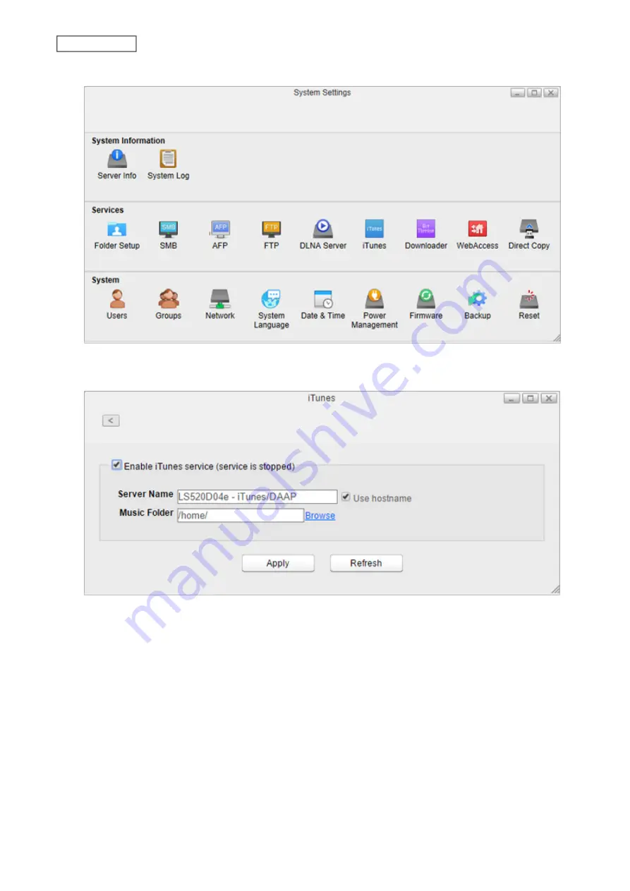 Buffalo LinkStation 500 User Manual Download Page 68