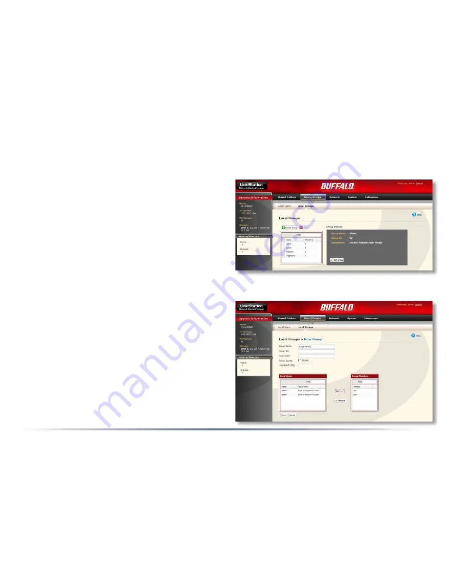 Buffalo LinkStation Pro LS-XHL User Manual Download Page 16