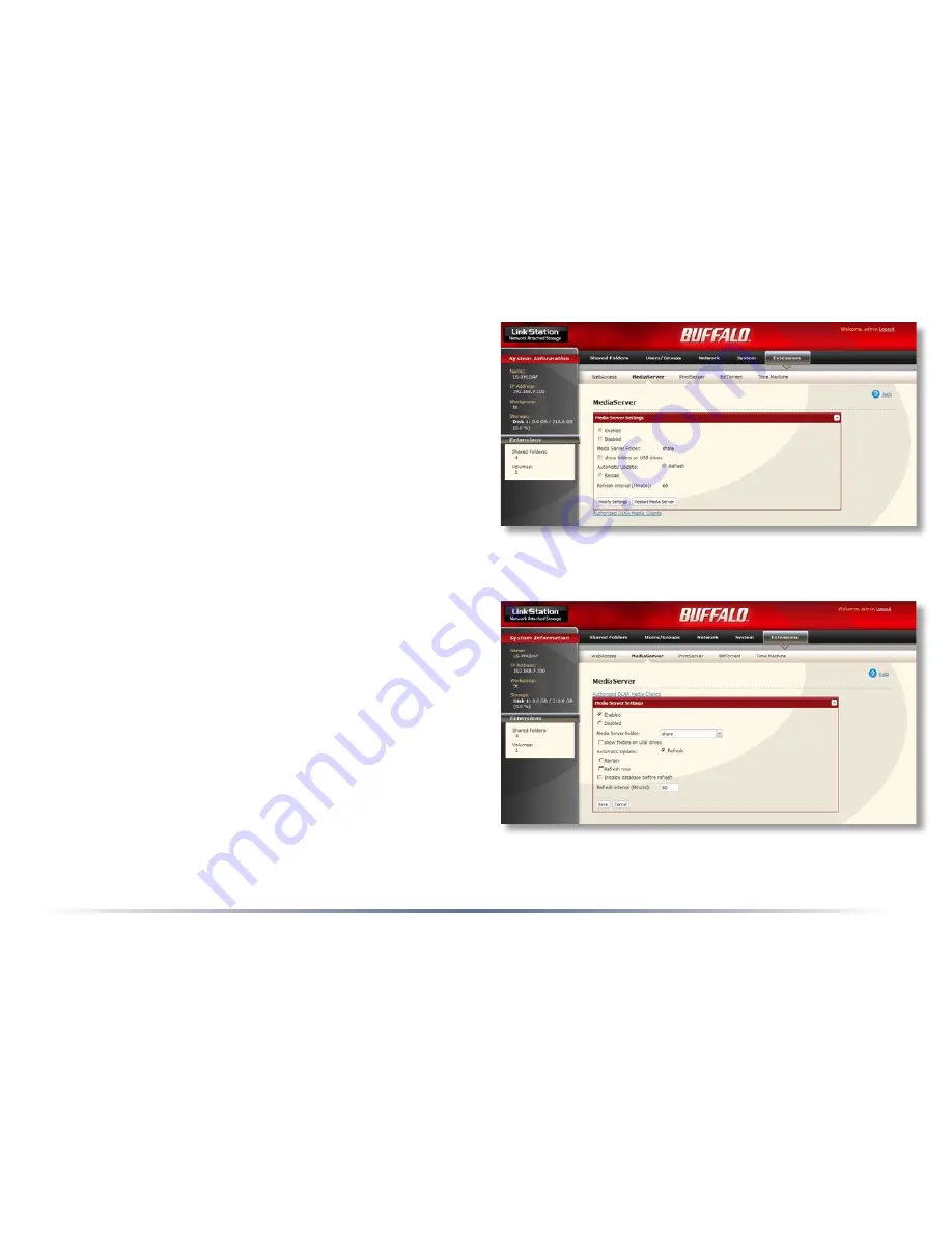 Buffalo LinkStation Pro LS-XHL User Manual Download Page 42