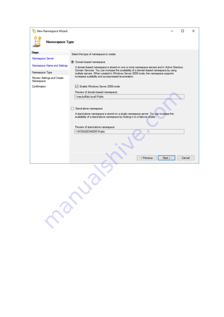 Buffalo TeraStation WSS WS5020N6 User Manual Download Page 57