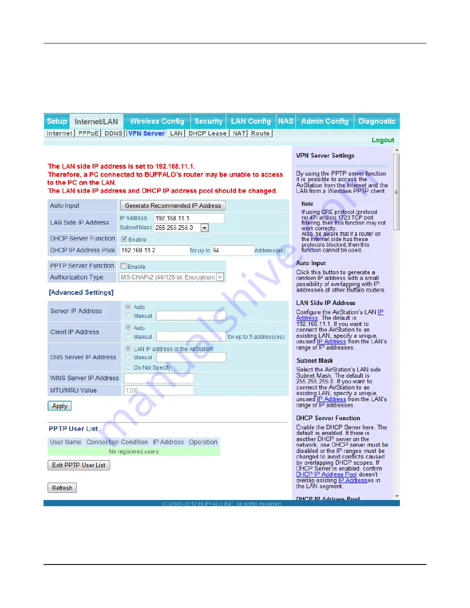 Buffalo WZR-D1800H User Manual Download Page 31