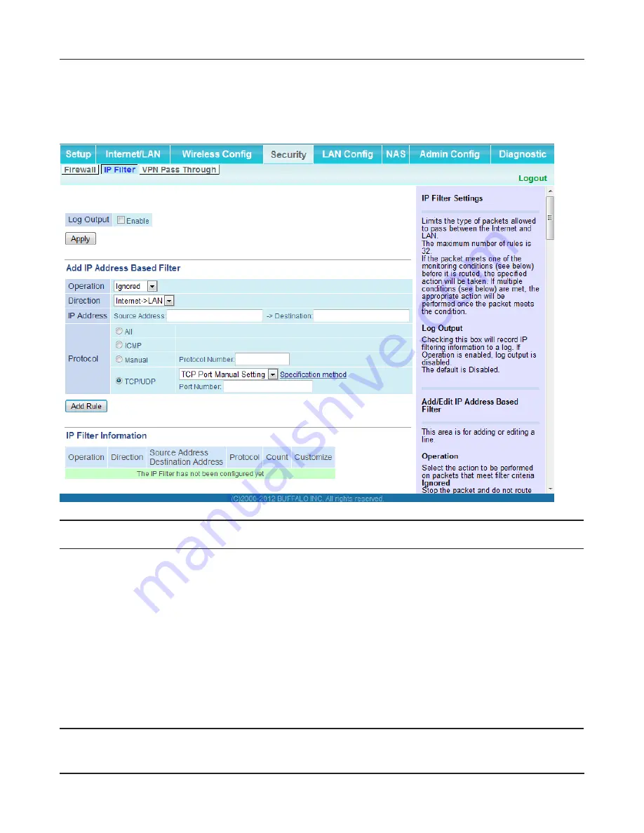 Buffalo WZR-D1800H User Manual Download Page 50