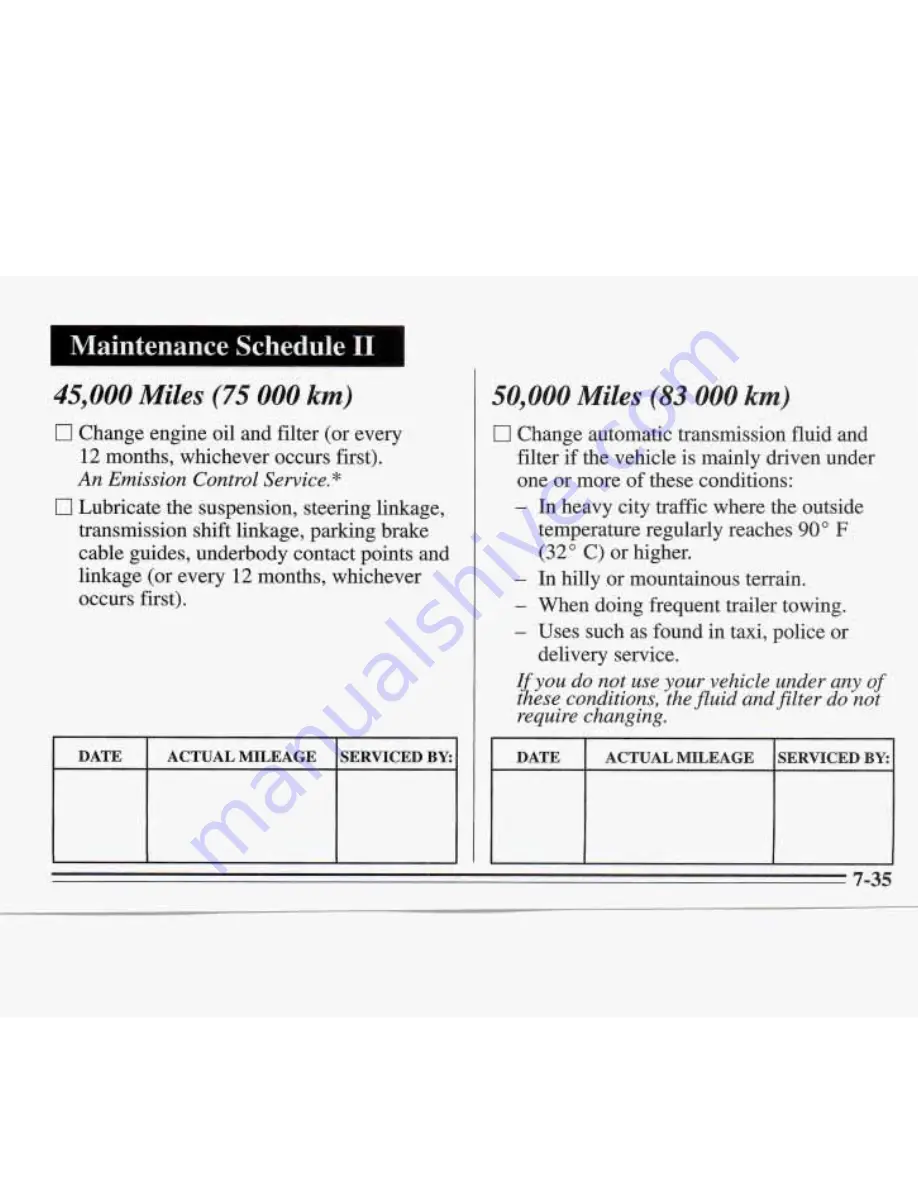 Buick 1995 Roadmaster Manual Download Page 309