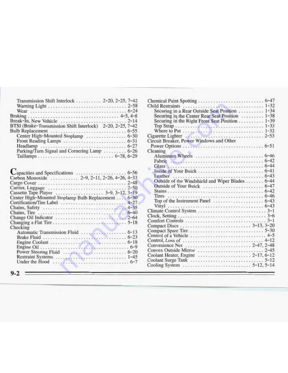 Buick 1995 Roadmaster Manual Download Page 332