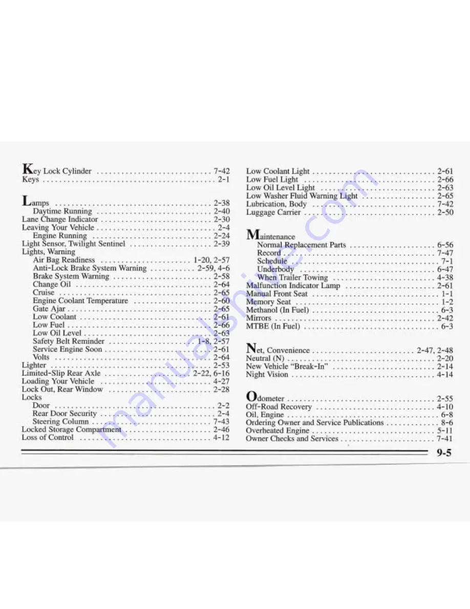 Buick 1995 Roadmaster Manual Download Page 335