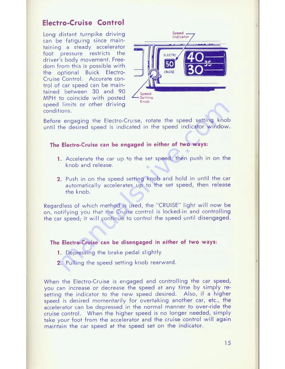 Buick Riviera 1967 Owner'S Manual Download Page 17