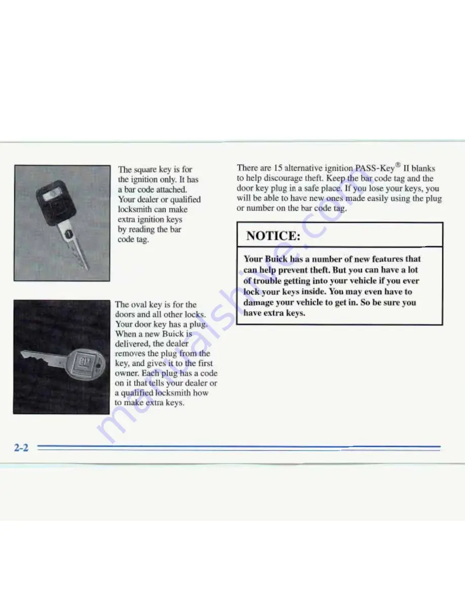 Buick ROADMASTER 1996 Manual Download Page 62