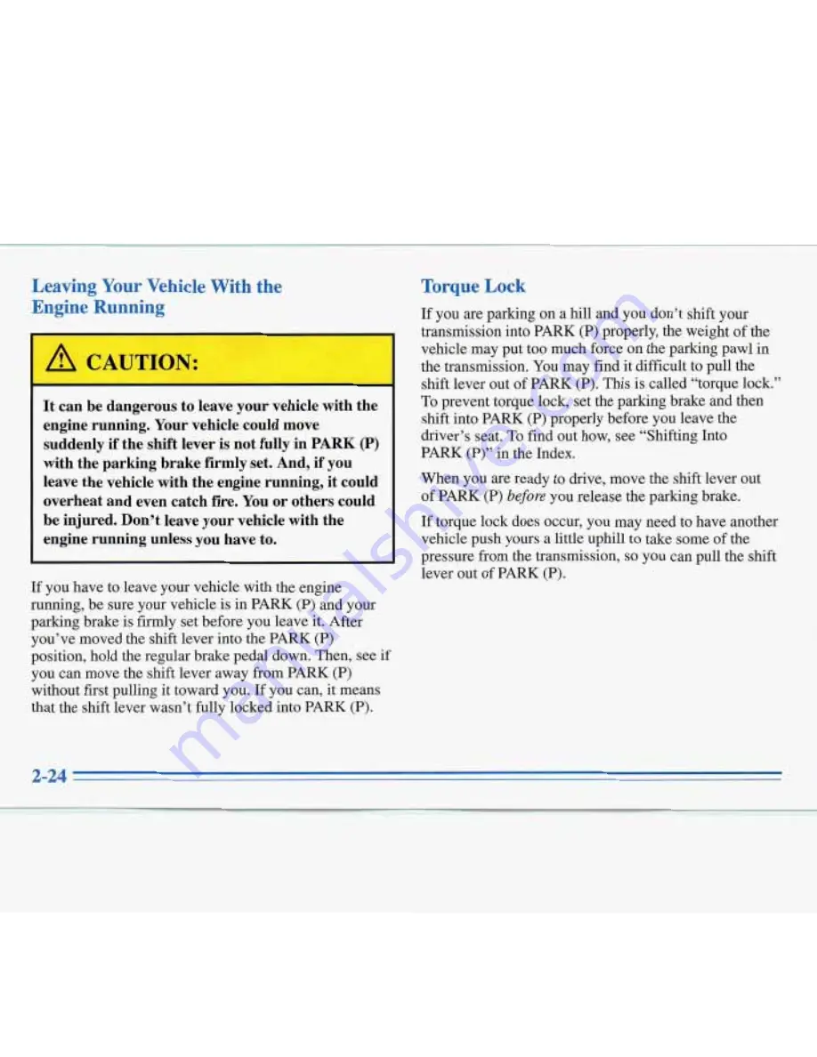 Buick ROADMASTER 1996 Manual Download Page 84