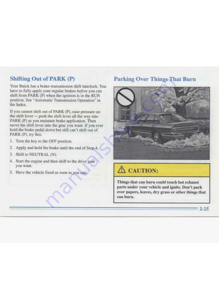 Buick ROADMASTER 1996 Manual Download Page 85