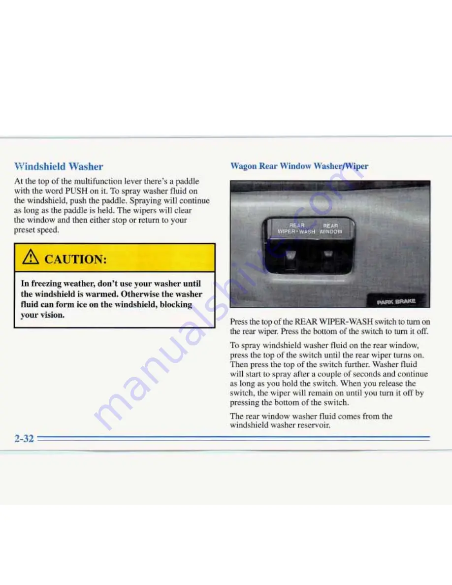 Buick ROADMASTER 1996 Manual Download Page 92