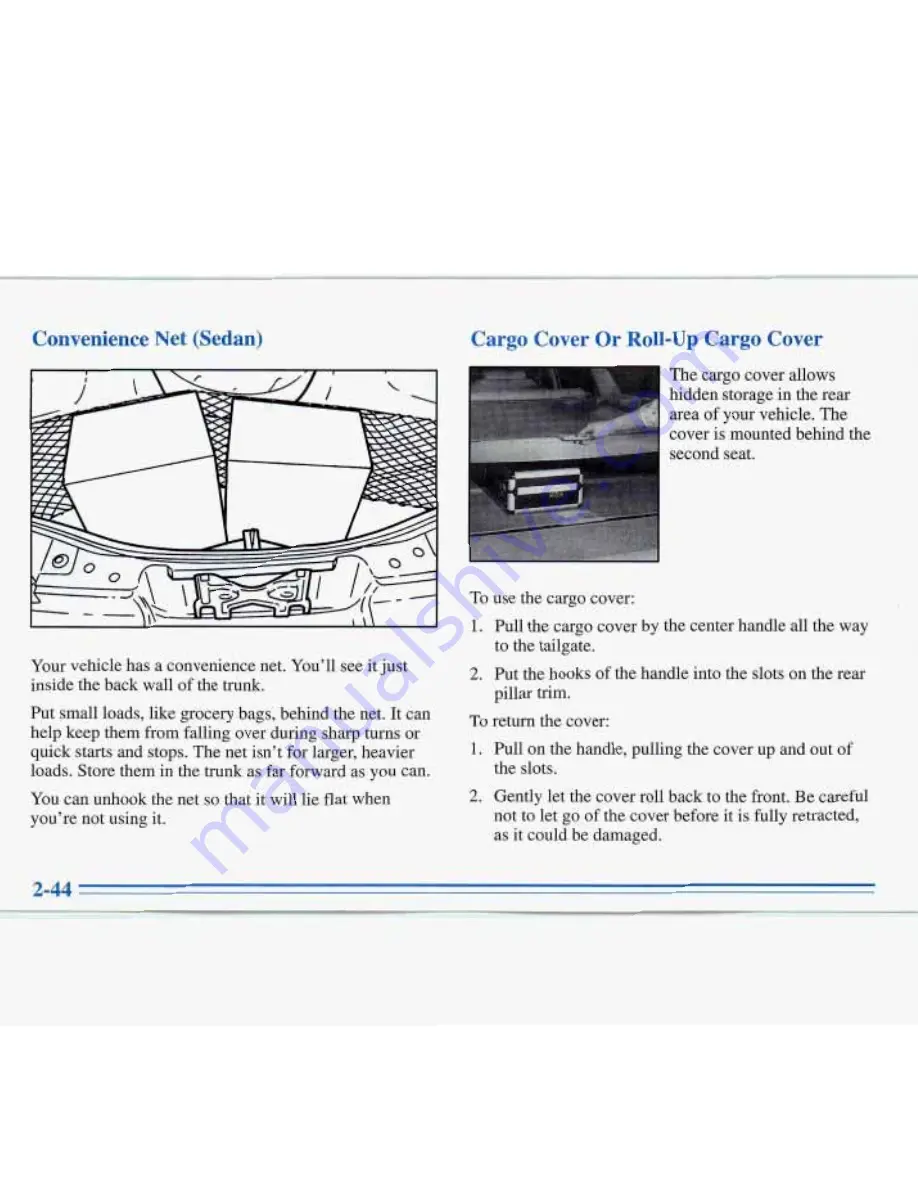 Buick ROADMASTER 1996 Manual Download Page 104