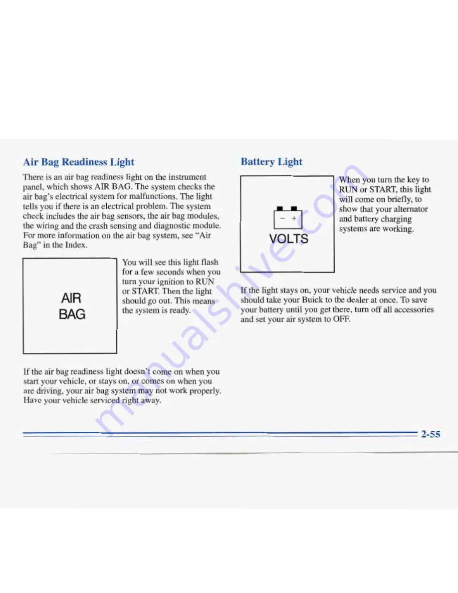 Buick ROADMASTER 1996 Manual Download Page 115