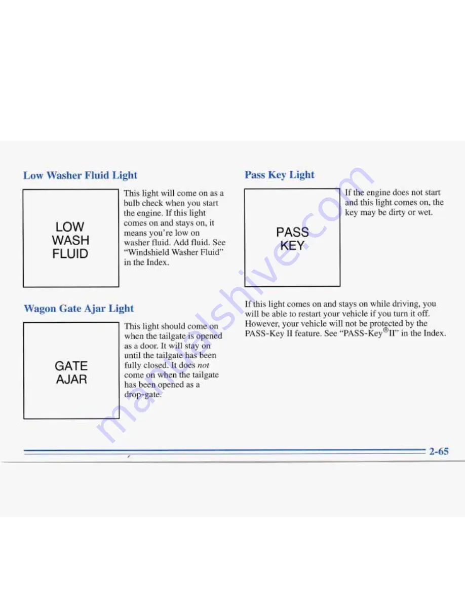 Buick ROADMASTER 1996 Manual Download Page 125