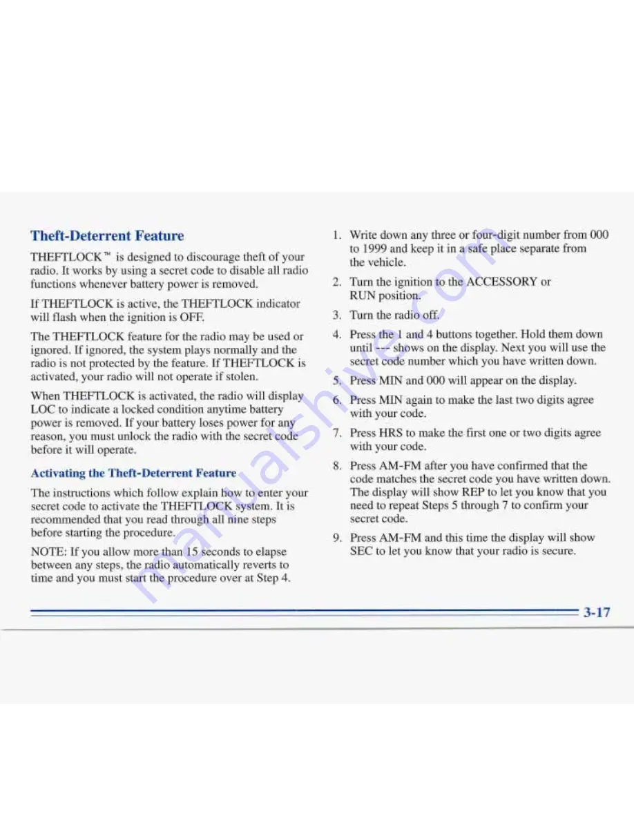 Buick ROADMASTER 1996 Manual Download Page 145