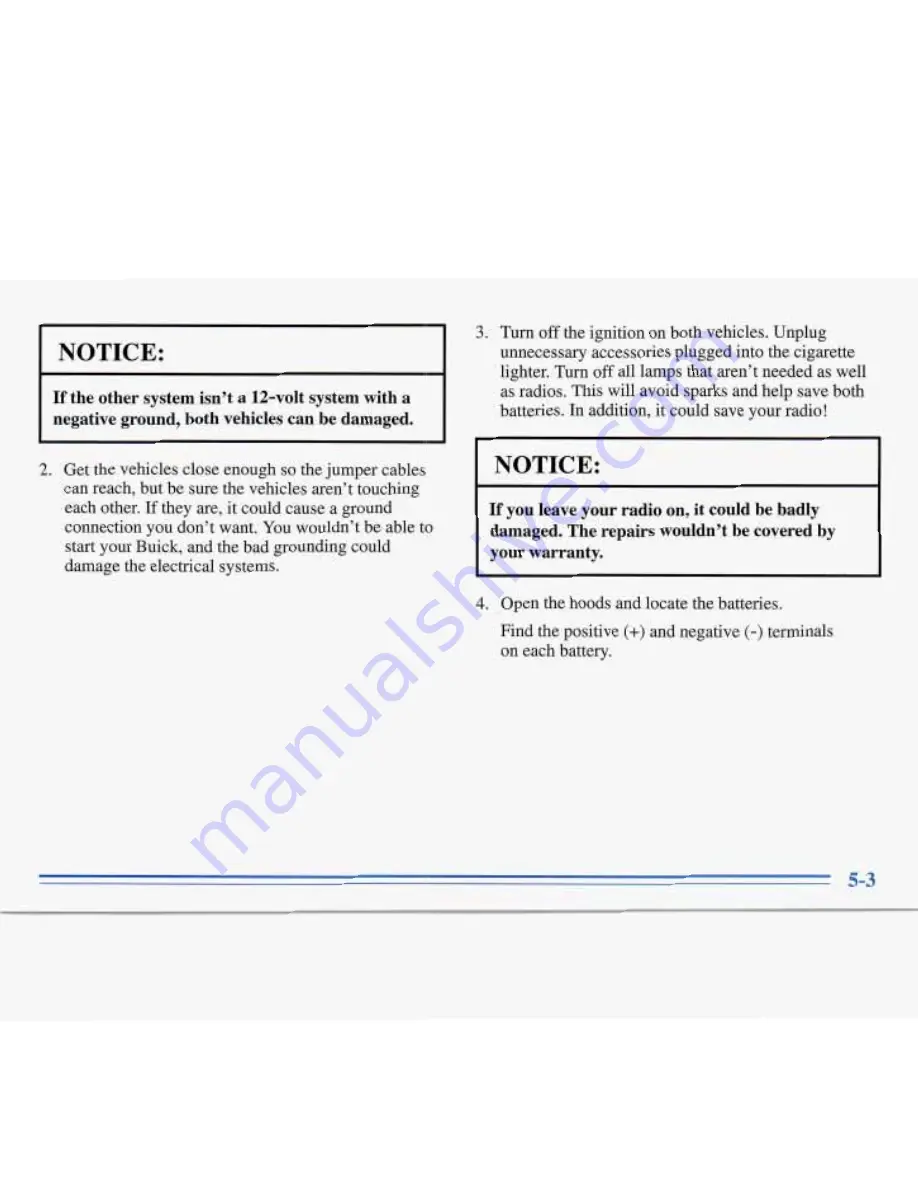 Buick ROADMASTER 1996 Manual Download Page 193