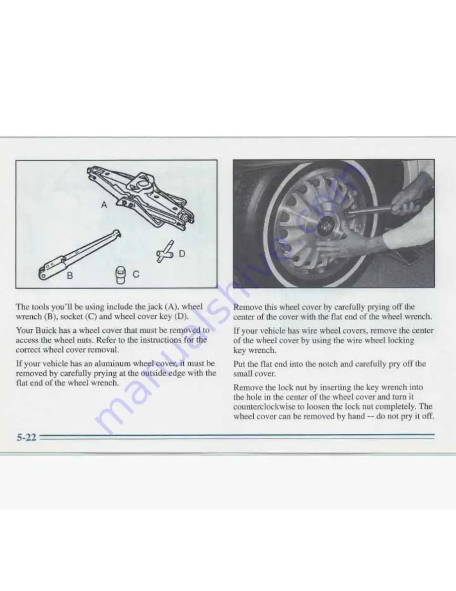 Buick ROADMASTER 1996 Manual Download Page 212