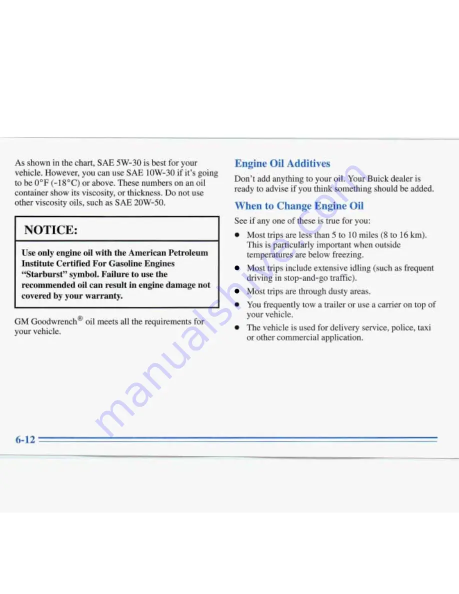 Buick ROADMASTER 1996 Manual Download Page 234