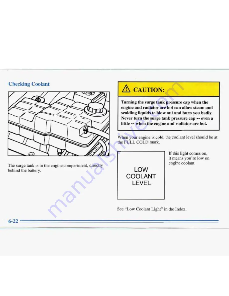 Buick ROADMASTER 1996 Manual Download Page 244