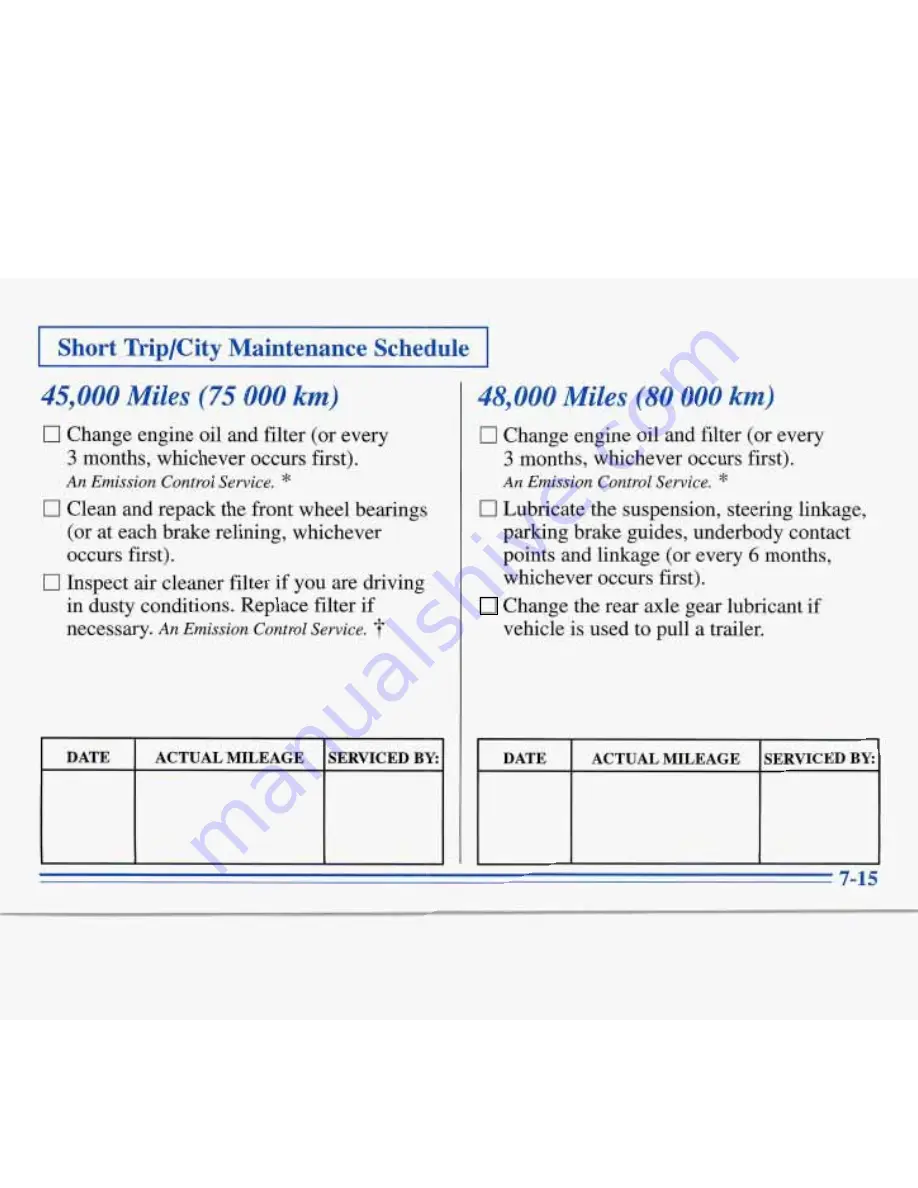 Buick ROADMASTER 1996 Manual Download Page 301