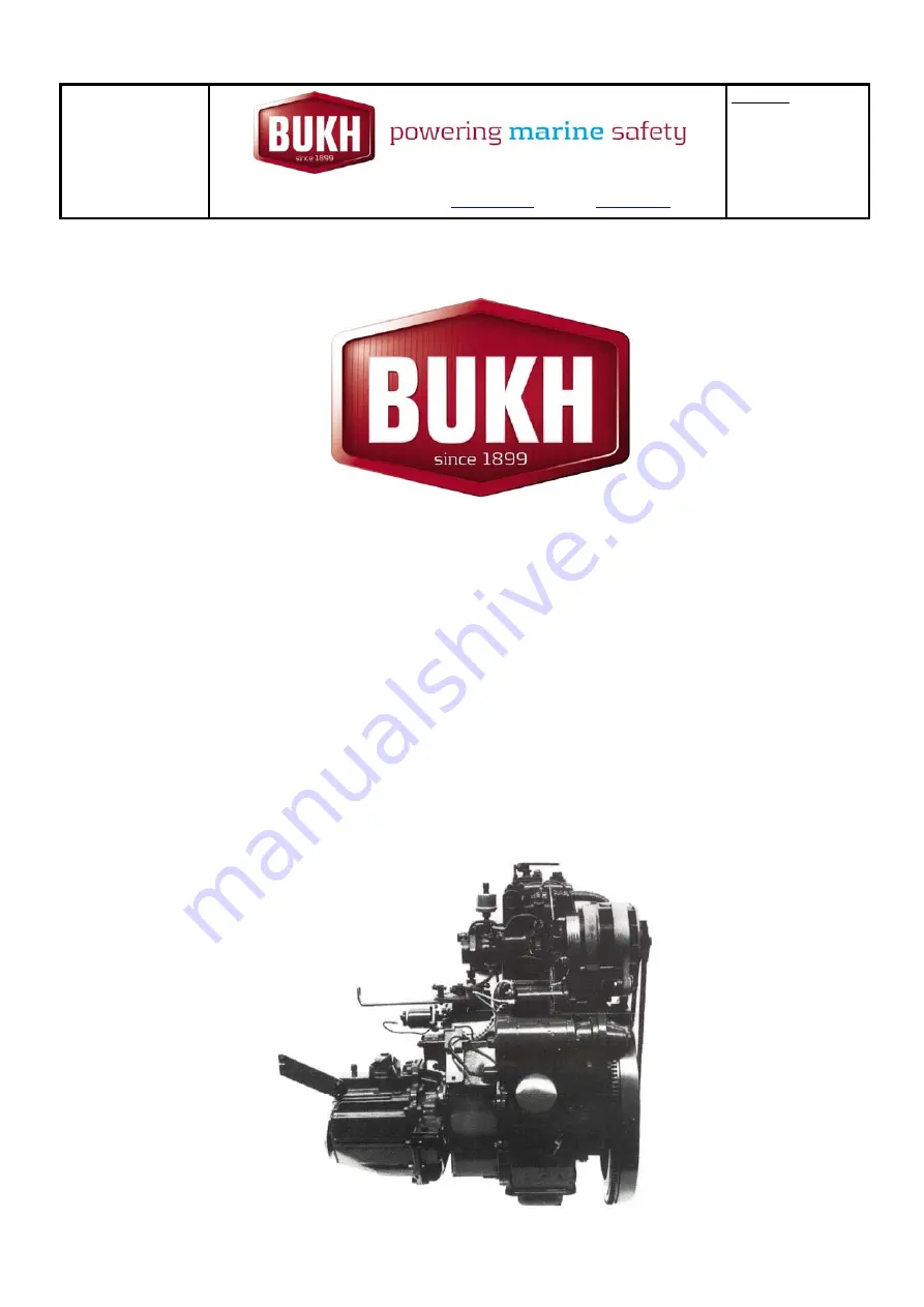 Bukh DV10 Workshop Manual Download Page 1