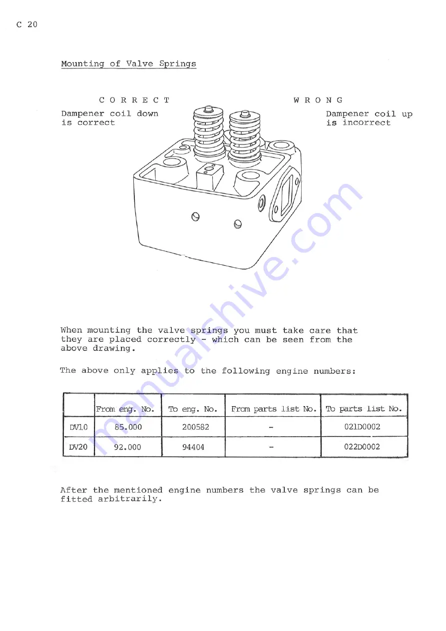 Bukh DV10 Workshop Manual Download Page 48