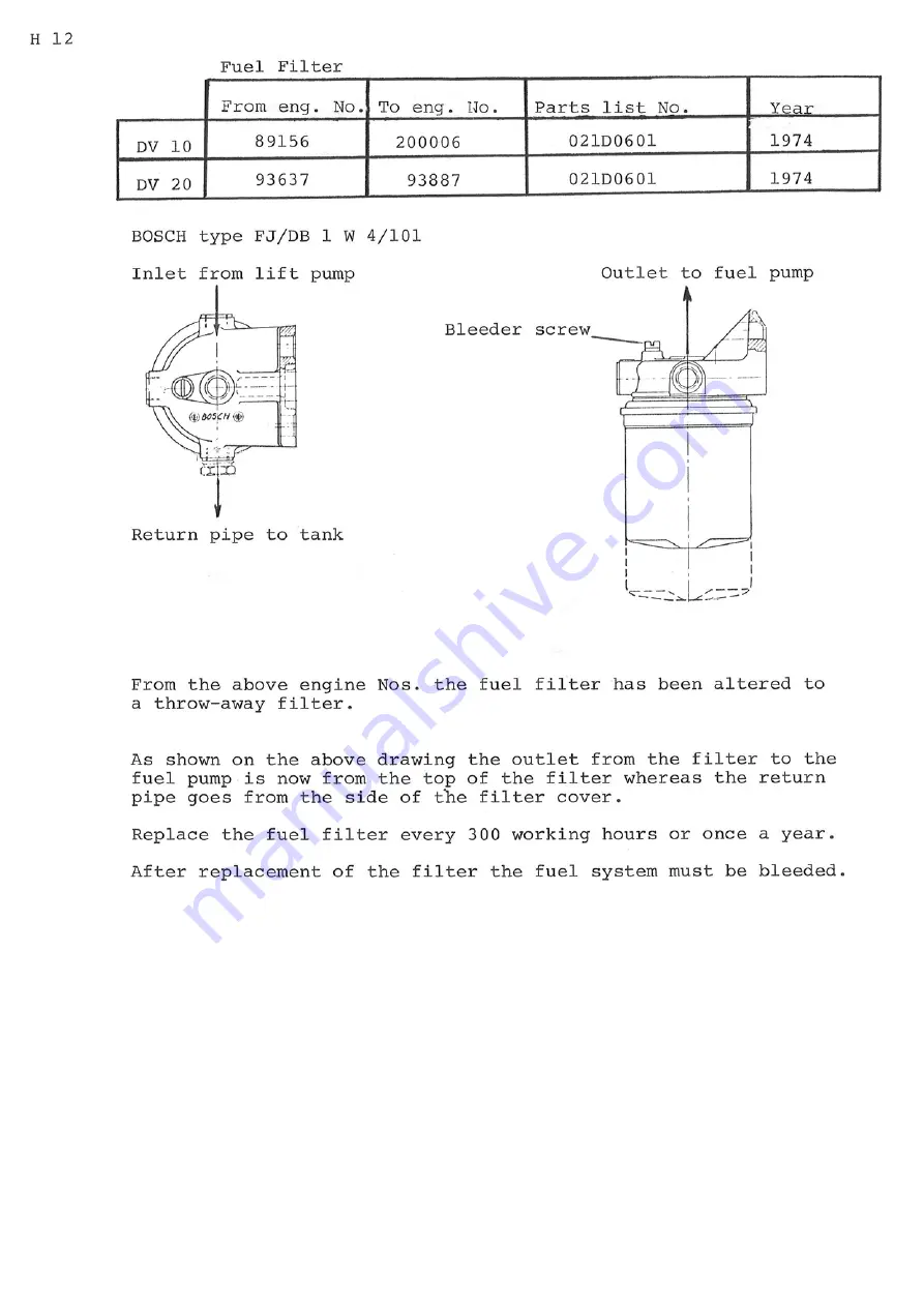 Bukh DV10 Workshop Manual Download Page 104