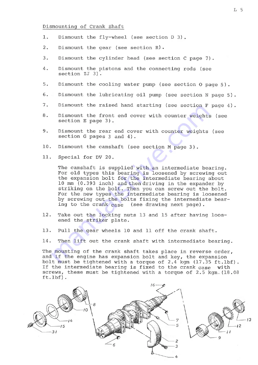 Bukh DV10 Workshop Manual Download Page 151