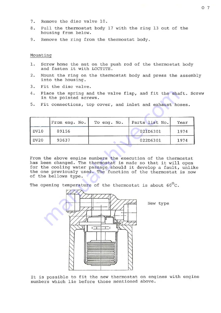 Bukh DV10 Workshop Manual Download Page 175