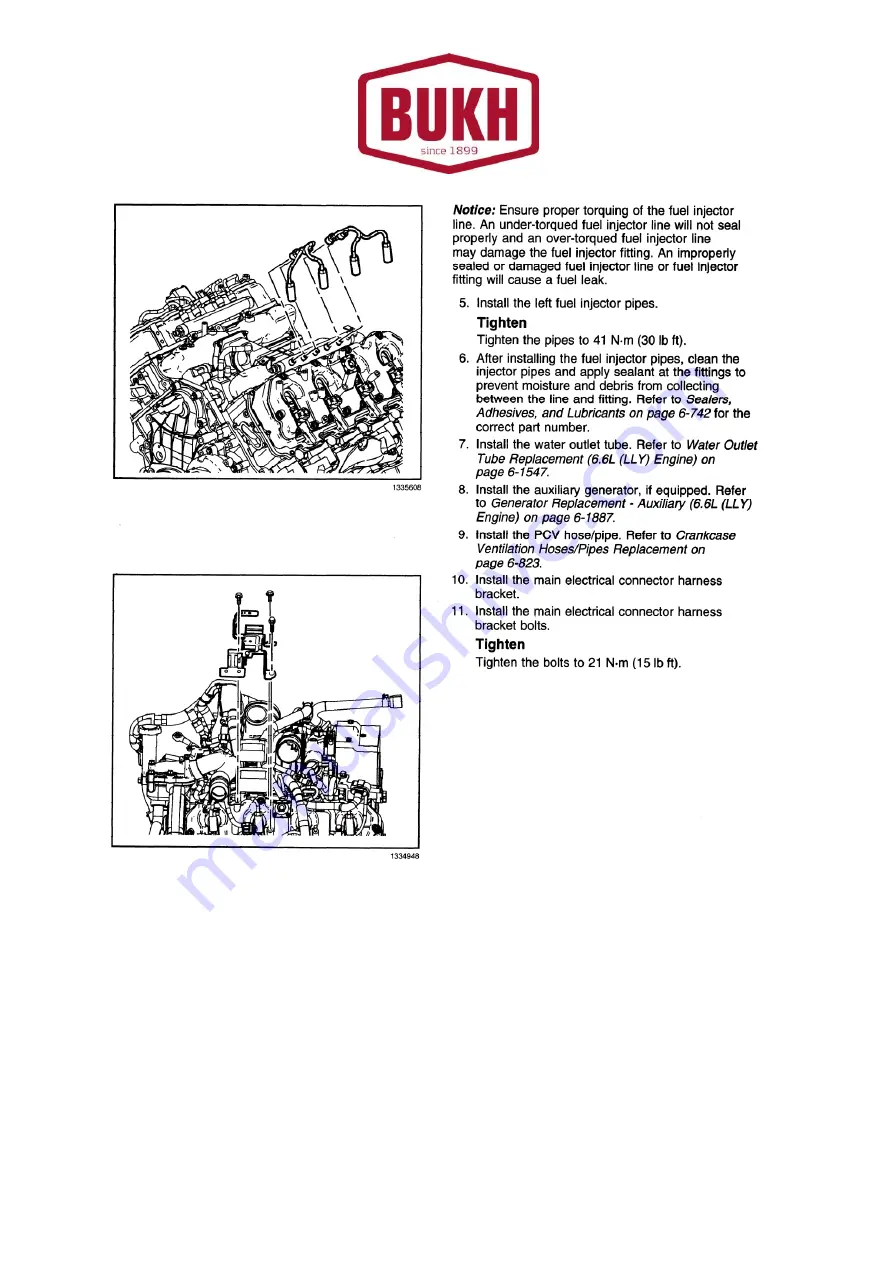 Bukh V8 Series Owner'S Manual Download Page 107